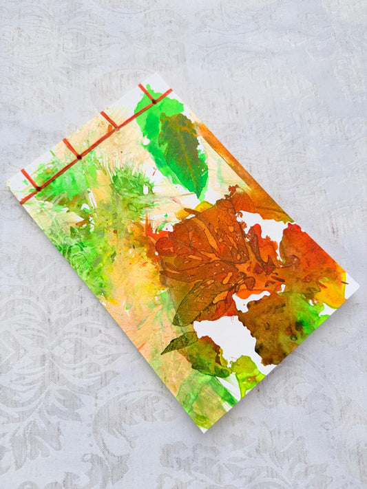 Handmade Soft Cover journal, Japanese Stab Binding