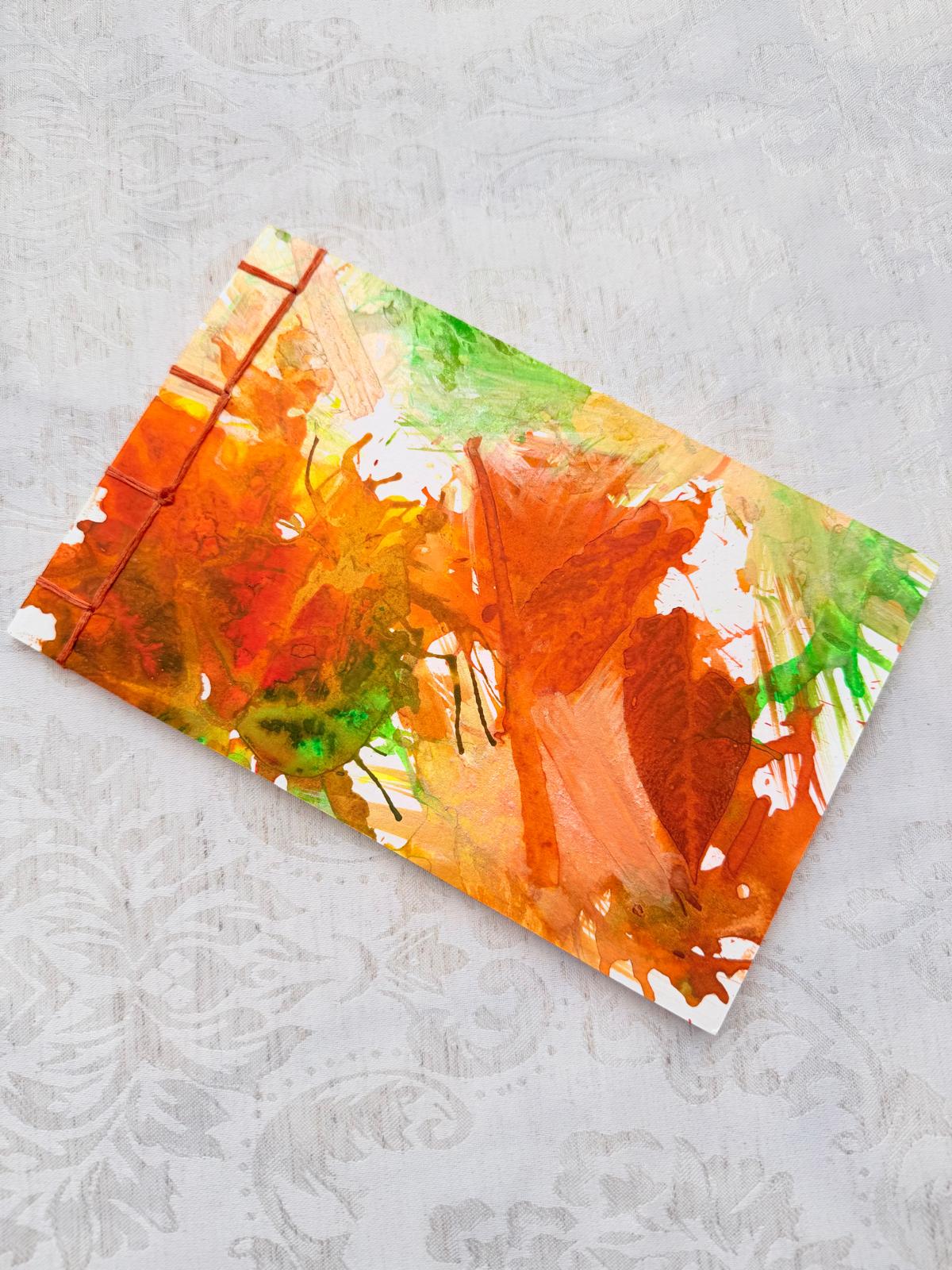 Handmade Soft Cover journal, Japanese Stab Binding