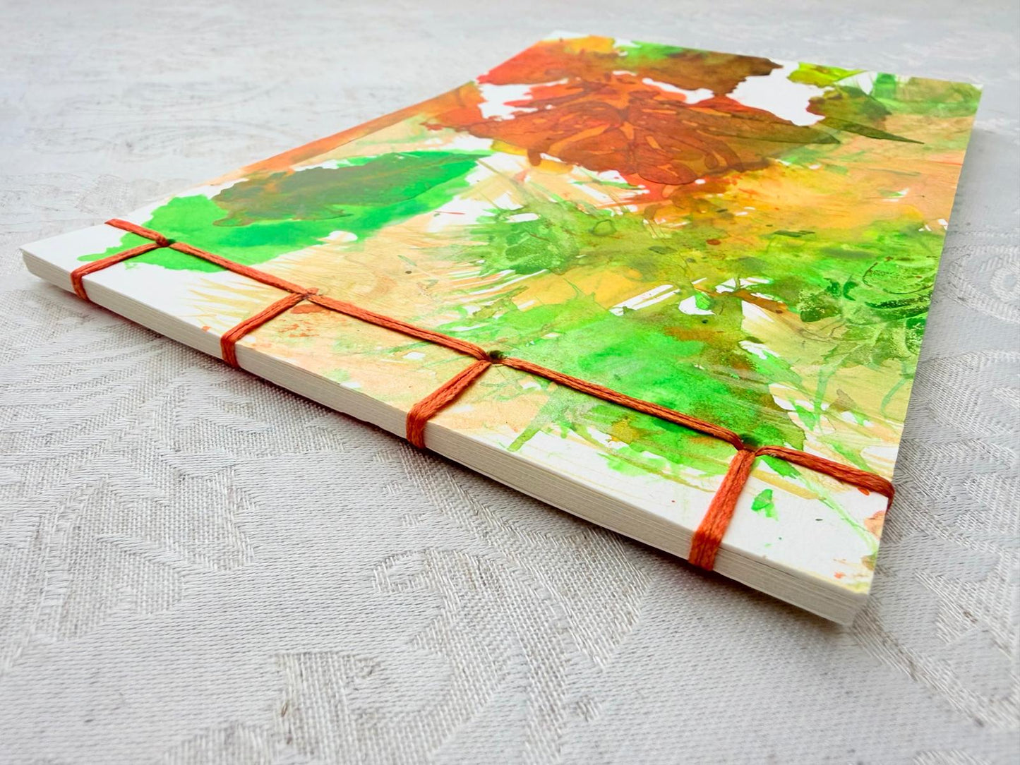 Handmade Soft Cover journal, Japanese Stab Binding
