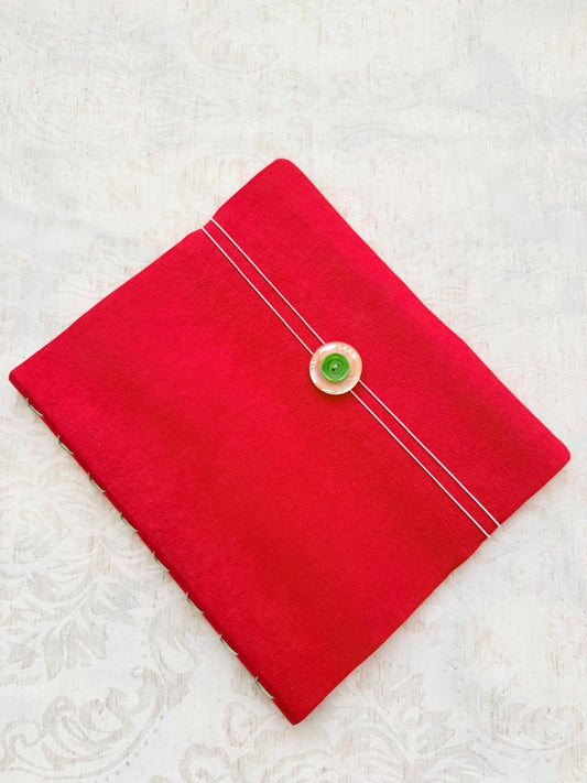 Handmade Soft Cover Weekly Planner Journal, Exposed Stitching