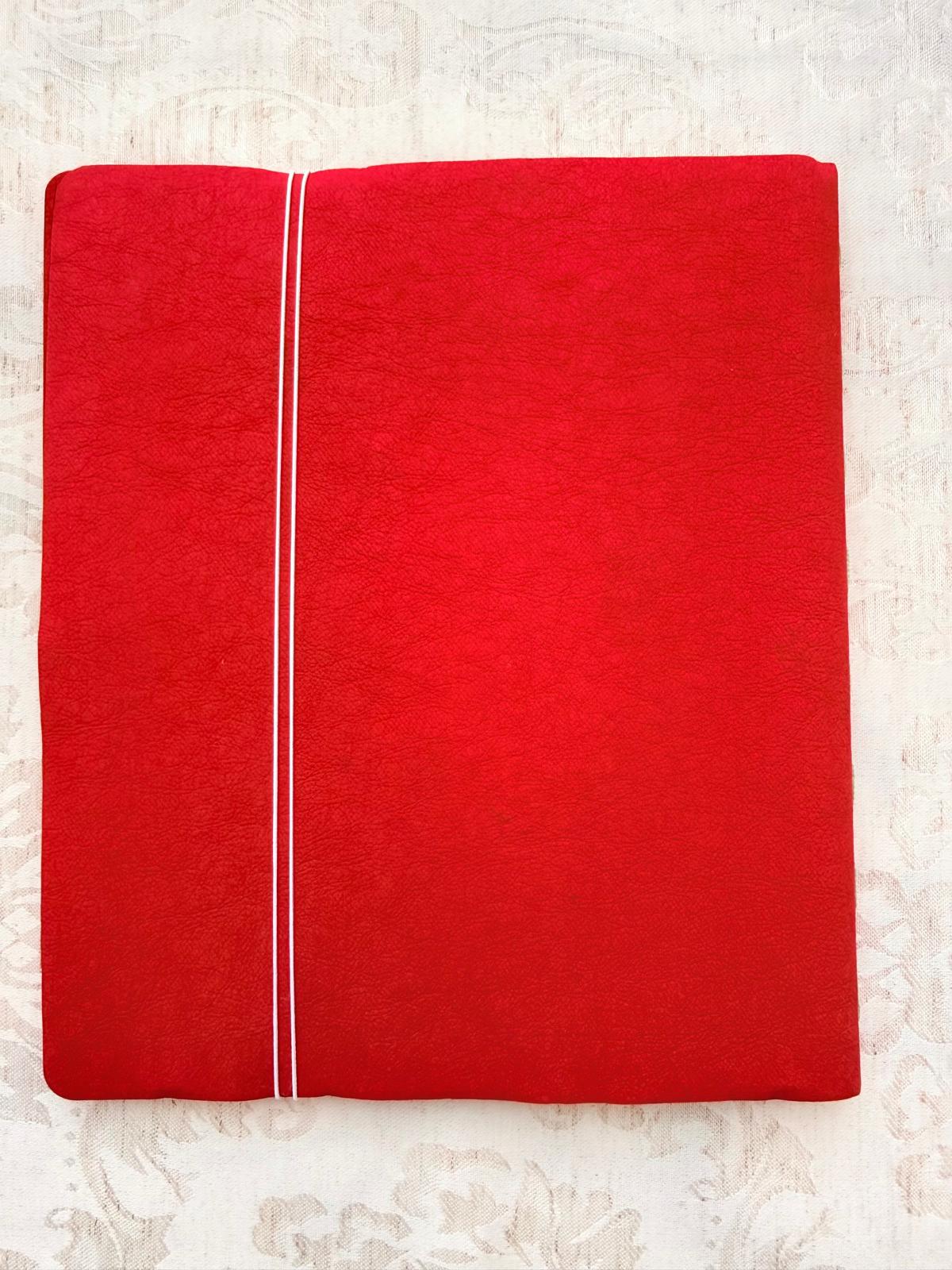 Handmade Soft Cover Weekly Planner Journal, Exposed Stitching