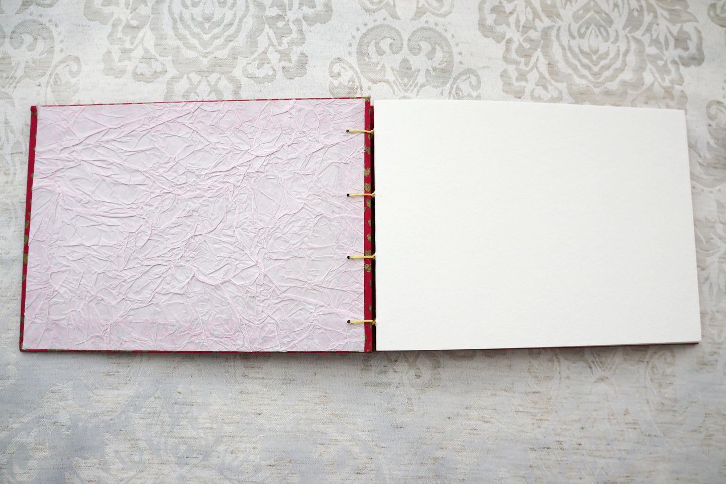 Handmade Hard Cover Sketchbook, Coptic Binding