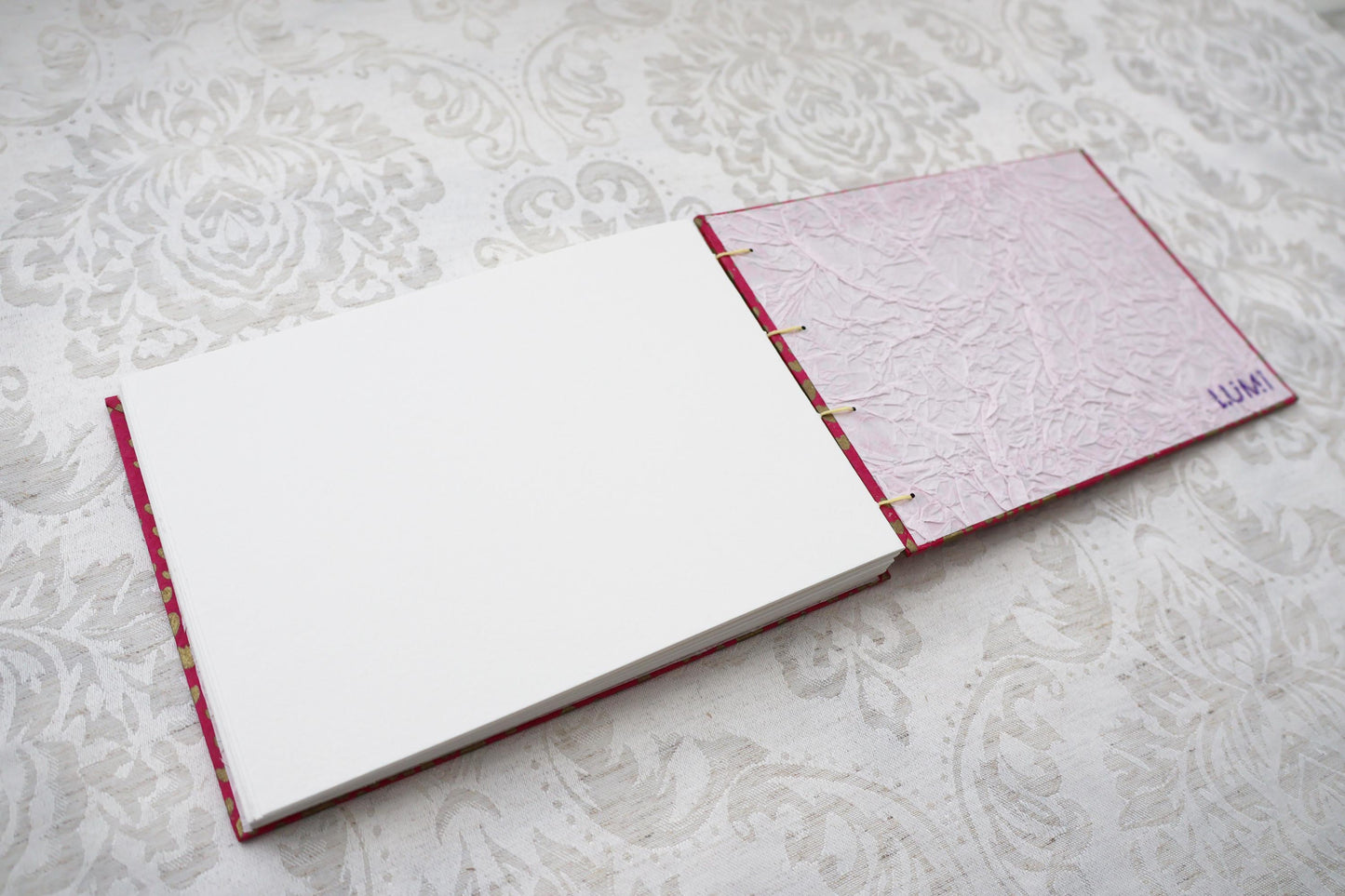 Handmade Hard Cover Sketchbook, Coptic Binding